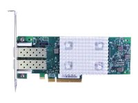 QLogic 16Gb FC Dual-Port HBA (Enhanced Gen 5) - Adaptador de bus de host - PCIe 3.0 x8 perfil bajo - 16Gb Fibre Channel x 2 - para ThinkSystem SR250; SR530; SR590; SR630 V2; SR645; SR650 V2; SR665; SR850 V2; ST650 V2 01CV760
