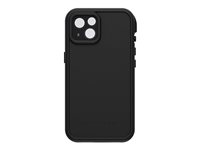 LifeProof FRE - Carcasa protectora sumergible para teléfono móvil - compatibilidad con MagSafe - 60 % de plástico reciclado - negro - para Apple iPhone 13 77-85527
