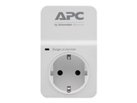 APC SurgeArrest Essential - Protector contra sobretensiones - CA 230 V - conectores de salida: 1 - Alemania - blanco PM1W-GR