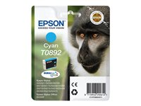 Epson T0892 - 3.5 ml - cián - original - blíster con alarmas de RF/acústica - cartucho de tinta - para Stylus S21, SX105, SX110, SX115, SX210, SX215, SX400, SX410, SX415; Stylus Office BX300 C13T08924021