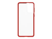 OtterBox React Series - Carcasa trasera para teléfono móvil - rojo encendido - para Samsung Galaxy S21+ 5G 77-81575