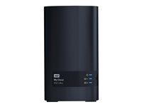 WD My Cloud EX2 Ultra WDBVBZ0080JCH - Dispositivo de almacenamiento en la nube personal - 2 compartimentos - 8 TB - HDD 4 TB x 2 - RAID 0, 1, JBOD - RAM 1 GB - Gigabit Ethernet - iSCSI soporta WDBVBZ0080JCH-EESN