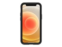 OtterBox Otter + Pop Symmetry Series - Carcasa trasera para teléfono móvil - policarbonato, goma sintética - negro - para Apple iPhone 12 mini 77-65388