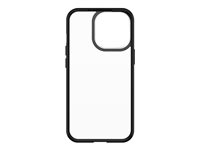 OtterBox React Series ProPack - Carcasa trasera para teléfono móvil - policarbonato, elastómero termoplástico (TPE) - transparente, cristal negro - para Apple iPhone 13 Pro 77-85861