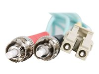 C2G LC-ST 10Gb 50/125 OM3 Duplex Multimode PVC Fiber Optic Cable (LSZH) - Cable de red - modo múltiple ST (M) a LC de modos múltiples (M) - 5 m - fibra óptica - impresión a dos caras - 50/125 micras - OM3 - sin halógenos - agua 85543