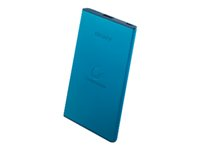Sony CP-F5 - Paquete de baterías externas Li-pol 5000 mAh - en el cable: Micro-USB - azul - para XPERIA E, J, L, M, SP, Z, Z1, Z1 (C6902); Xperia Tablet Z SGP311E1, SGP312E1, SGP321E1 CP-F5L