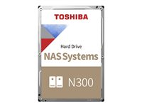 Toshiba N300 NAS - Disco duro - 4 TB - interno - 3.5" - SATA 6Gb/s - 7200 rpm - búfer: 256 MB HDWG440UZSVA