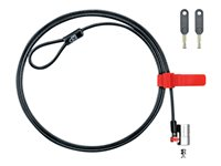 Kensington ClickSafe Keyed Laptop Lock - Bloqueo de cable de seguridad - negro - 1.524 m K64637WW