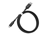 OtterBox Standard - Cable USB - USB-C (M) a USB (M) - USB 2.0 - 3 A - 2 m - negro 78-52659