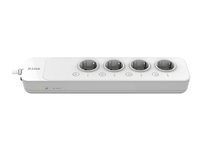 D-Link DSP-W245 - Regleta inteligente - CA 100-240 V - 3680 vatios - Wi-Fi - conectores de salida: 4 (Tipo F) DSP-W245