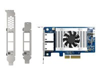 QNAP QXG-10G2T-X710 - Adaptador de red - PCIe 3.0 x4 perfil bajo - 10Gb Ethernet x 2 - para QNAP QSW-1208-8C, QSW-M2108-2C QXG-10G2T-X710