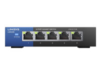Linksys Business LGS105 - Conmutador - sin gestionar - 5 x 10/100/1000 - sobremesa - ca 100/230 V LGS105-EU