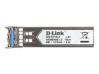 D-Link DIS S310LX - Módulo de transceptor SFP (mini-GBIC) - GigE - 1000Base-LX - modo simple LC - hasta 10 km DIS-S310LX