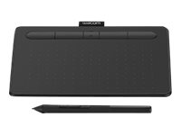 Wacom Intuos Tableta de lápiz creativa Small - Digitalizador - 15.2 x 9.5 cm - electromagnético - 4 botones - inalámbrico, cableado - USB, Bluetooth - negro CTL-4100WLK-S