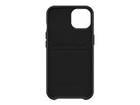 LifeProof WAKE - Carcasa trasera para teléfono móvil - 85 % de plástico reciclado procedente del océano - negro - patrón de olas suaves - para Apple iPhone 13 77-85518