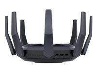ASUS RT-AX89X - Enrutador inalámbrico - conmutador de 8 puertos - 10 GigE - Puertos WAN: 2 - 802.11a/b/g/n/ac/ax - Doble banda 90IG04J1-BM3010