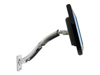 Ergotron MX - Kit de montaje (brazo articulado, base de montaje, soporte de montaje VESA) - Tecnología patentada Constant Force - para pantalla LCD - aluminio pulido - tamaño de pantalla: hasta 42 pulgadas - se puede instalar en la pared 45-228-026