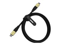 OtterBox - Cable USB - USB-C (M) a USB-C (M) - USB 3.2 - 5 A - 1.8 m - suministro de potencia de USB (5A, 100W) 78-80212