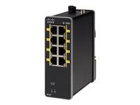 Cisco Industrial Ethernet 1000 Series - Conmutador - Gestionado - 2 x 10/100 (enlace ascendente) + 6 x 10/100 (enlace descendente) - montaje en riel DIN - alimentación cc IE-1000-6T2T-LM