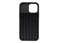 OtterBox Easy Grip Gaming - Carcasa trasera para teléfono móvil - tinta negra de calamar - textura fabricada a medida - para Apple iPhone 13 Pro Max 77-85493