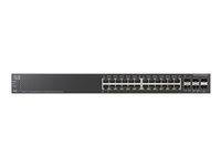 Cisco Small Business SG500X-24 - Conmutador - L3 - Gestionado - 24 x 10/100/1000 + 4 x 10 Gigabit SFP+ - montaje en rack SG500X-24-K9-G5