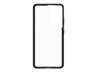OtterBox React Series - ProPack Packaging - carcasa trasera para teléfono móvil - cristal negro - para Samsung Galaxy S21 Ultra 5G 77-81567