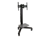 Ergotron Neo-Flex Mobile MediaCenter UHD - Carrito - Tecnología patentada Constant Force - para pantalla plana - negro - tamaño de pantalla: 50"-80" 24-192-085