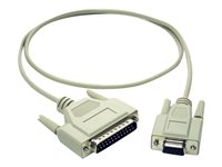 C2G - Cable serie - DB-9 (H) a DB-25 (M) - 1 m - moldeado, tornillos de mariposa 81434