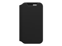 OtterBox Strada Series Via - Funda con tapa para teléfono móvil - poliuretano, policarbonato - negro noche - para Samsung Galaxy S21 5G 77-82105