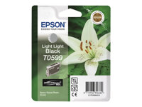 Epson T0599 - Negro claro claro - original - blíster - cartucho de tinta - para Stylus Photo R2400 C13T05994010