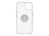 OtterBox Otter + Pop Symmetry Series Clear - Carcasa trasera para teléfono móvil - policarbonato, goma sintética - transparente - para Apple iPhone 13 77-85394
