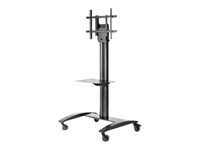 Peerless-AV SmartMount SR575M - Carrito - para pantalla plana - aluminio - revestimiento de polvo negro - tamaño de pantalla: 32"-75" SR575M