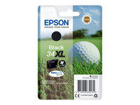 Epson 34XL - 16.3 ml - XL - negro - original - blíster - cartucho de tinta - para WorkForce Pro WF-3720, WF-3720DWF, WF-3725DWF C13T34714010