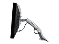 Ergotron MX - Kit de montaje (brazo articulado, montaje con pinza de sujeción para escritorio, soporte con arandela, base, extensión) - Tecnología patentada Constant Force - para pantalla LCD - aluminio pulido - tamaño de pantalla: hasta 30'' 45-214-026