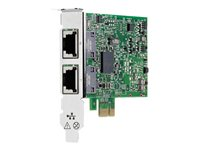 HPE 332T - Adaptador de red - PCIe 2.0 perfil bajo - Gigabit Ethernet x 2 - para ProLiant DL20 Gen9, DL560 Gen9, ML10 Gen9, ML10 v2, ML110 Gen9, ML30 Gen9, XL170r Gen9 615732-B21