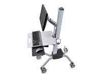 Ergotron Neo-Flex - Carrito - empuje de fuerza constante - para pantalla LCD / equipo PC - aluminio, acero plateado de zinc, plástico de alta calidad - dos tonos de gris - tamaño de pantalla: hasta 27" 24-206-214