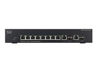 Cisco Small Business SF302-08 - Conmutador - L3 - Gestionado - 8 x 10/100 + 2 x Gigabit SFP combinado - sobremesa SRW208G-K9-G5