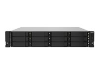 QNAP TS-1232PXU-RP - Servidor NAS - 12 compartimentos - montaje en bastidor - SATA 6Gb/s - RAID 0, 1, 5, 6, 10, 50, JBOD, 60 - RAM 4 GB - Gigabit Ethernet / 2.5 Gigabit Ethernet / 10 Gigabit Ethernet - iSCSI soporta - 2U TS-1232PXU-RP-4G