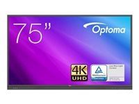 Optoma Creative Touch 3751RK - 75" Clase diagonal 3-Series pantalla LCD con retroiluminación LED - interactivo - con pizarra blanca y pantalla táctil (múltiple) - 4K UHD (2160p) 3840 x 2160 - Direct LED H1F0H01BW101