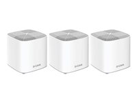 D-Link Covr Whole Home COVR-X1863 - Sistema Wi-Fi (3 enrutadores) - hasta 600 m² - malla - GigE - 802.11a/b/g/n/ac/ax - Doble banda COVR-X1863
