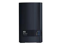 WD My Cloud EX2 Ultra WDBVBZ0240JCH - Dispositivo de almacenamiento en la nube personal - 2 compartimentos - 24 TB - HDD 12 TB x 2 - RAID 0, 1, JBOD - RAM 1 GB - Gigabit Ethernet - iSCSI soporta WDBVBZ0240JCH-EESN