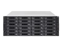 QNAP TS-h2483XU-RP - Servidor NAS - 24 compartimentos - montaje en bastidor - SATA 6Gb/s - RAID 0, 1, 5, 6, 10, 50, JBOD, 5 Hot Spare, intercambio en caliente 6, 60, 10 repuesto rápido, RAID TP - RAM 128 GB - Gigabit Ethernet / 10 Gigabit Ethernet / 10Gbps SFP+ - iSCSI soporta - 4U TS-H2483XU-RP-E2236-128G