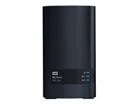 WD My Cloud EX2 Ultra WDBVBZ0000NCH - Dispositivo de almacenamiento en la nube personal - 2 compartimentos - RAID 0, 1, JBOD - RAM 1 GB - Gigabit Ethernet - iSCSI soporta WDBVBZ0000NCH-EESN