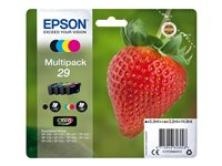Epson 29 Multipack - Paquete de 4 - negro, amarillo, cián, magenta - original - blíster - cartucho de tinta - para Expression Home XP-245, 247, 255, 257, 332, 342, 345, 352, 355, 435, 442, 445, 452, 455 C13T29864012