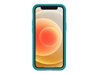 OtterBox Symmetry Series - Carcasa trasera para teléfono móvil - policarbonato, goma sintética - azul gominola - para Apple iPhone 12 mini 77-65369