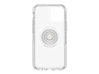 OtterBox Otter + Pop Symmetry Series - Carcasa trasera para teléfono móvil - policarbonato, goma sintética - transparente - para Apple iPhone 12 mini 77-65760