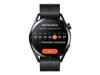 Huawei Watch GT 3 - Active Edition - 46 mm - acero negro - reloj inteligente con correa - fluoroelastómero - negro - tamaño de la muñeca: 140-210 mm - pantalla luminosa 1.43" - 4 GB - Bluetooth - 42.6 g 55028445