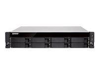 QNAP TS-877XU-RP - Servidor NAS - 8 compartimentos - montaje en bastidor - SATA 6Gb/s - RAID 0, 1, 5, 6, 10, 50, JBOD - RAM 8 GB - Gigabit Ethernet / 10 Gigabit Ethernet - iSCSI soporta - 2U TS-877XU-RP-3600-8G