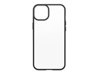 OtterBox React Series - ProPack Packaging - carcasa trasera para teléfono móvil - antimicrobiano - policarbonato, elastómero termoplástico (TPE), 50 % de plástico reciclado - cristal negro 77-88875