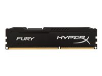 HyperX FURY - DDR3 - kit - 8 GB: 2 x 4 GB - DIMM de 240 espigas - 1600 MHz / PC3-12800 - CL10 - 1.5 V - sin búfer - no ECC - negro HX316C10FBK2/8